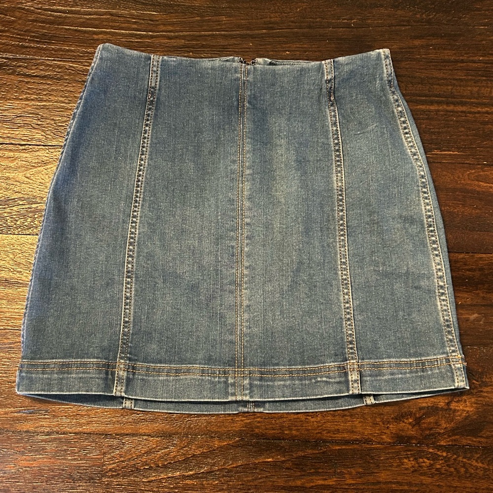 Y2K Stretch Denim Blue Jean Mini Skirt